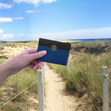 Lola Prusac card folio in ocean blue