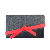 Pochette à nœud Eden en noir/blanc