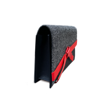 Pochette à nœud Eden en noir/blanc