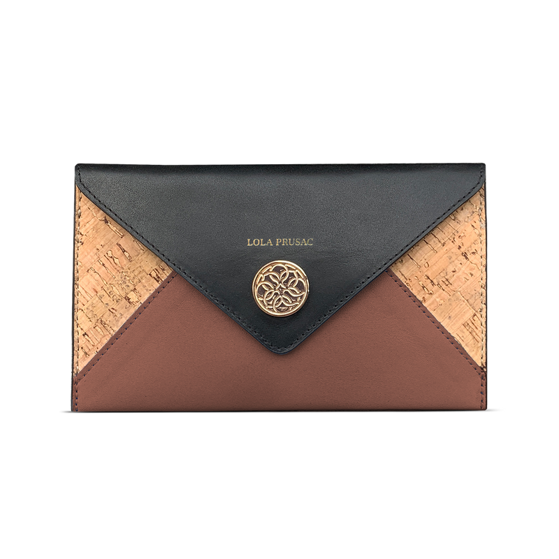 Envelope Wallet in Cognac