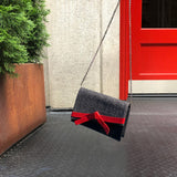 Pochette à nœud Eden en noir/blanc