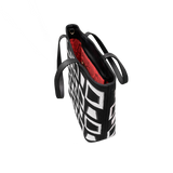 Inside Isabella Tote with red canvas lining