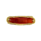 Lola Prusac Sabel mini satchel in butter with inner canvas lining in orange