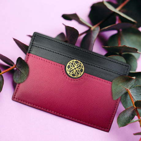 Lola Prusac card folio in wine